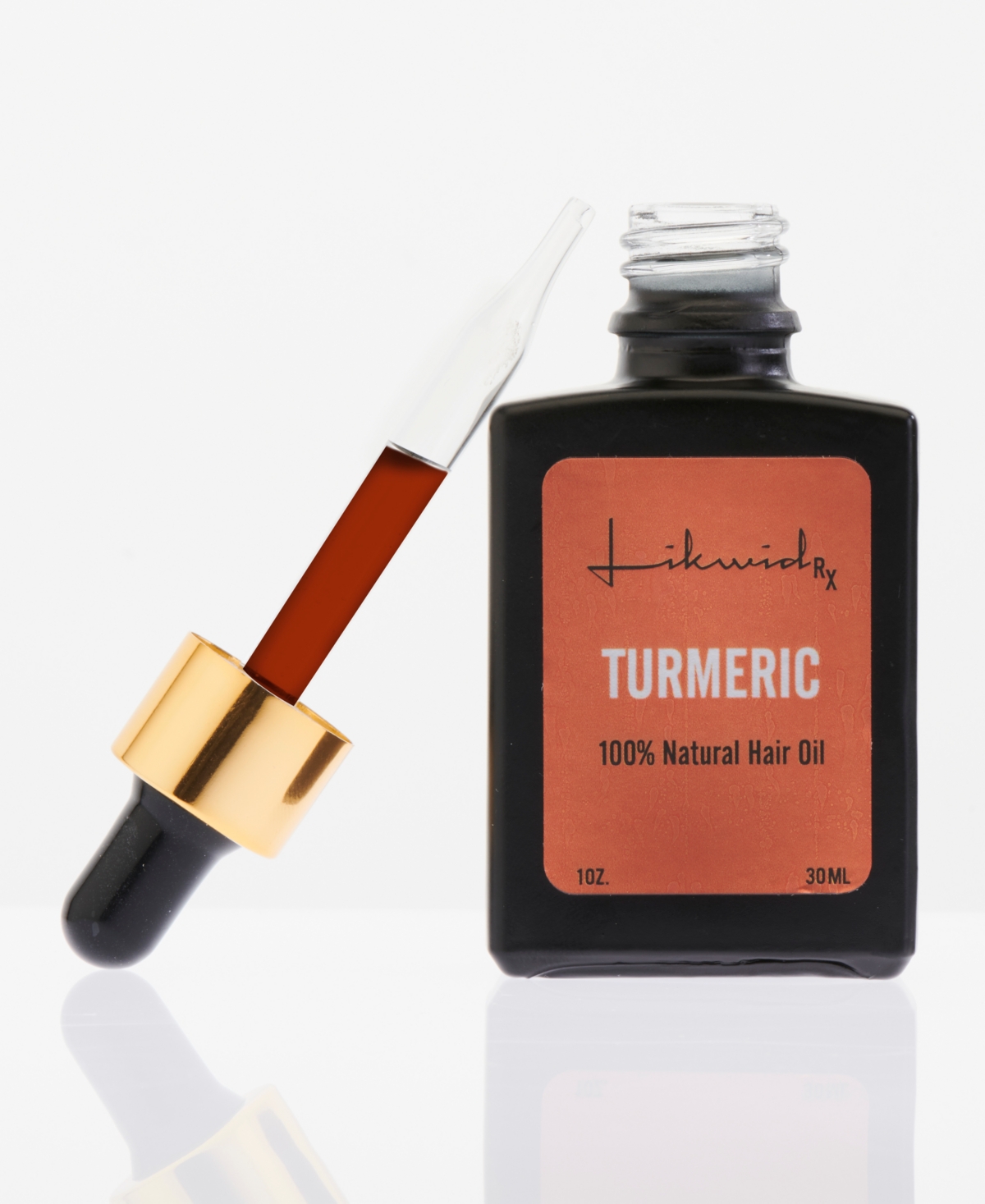 Turmeric 100% Natural Hair Oil, 1 oz - Orange