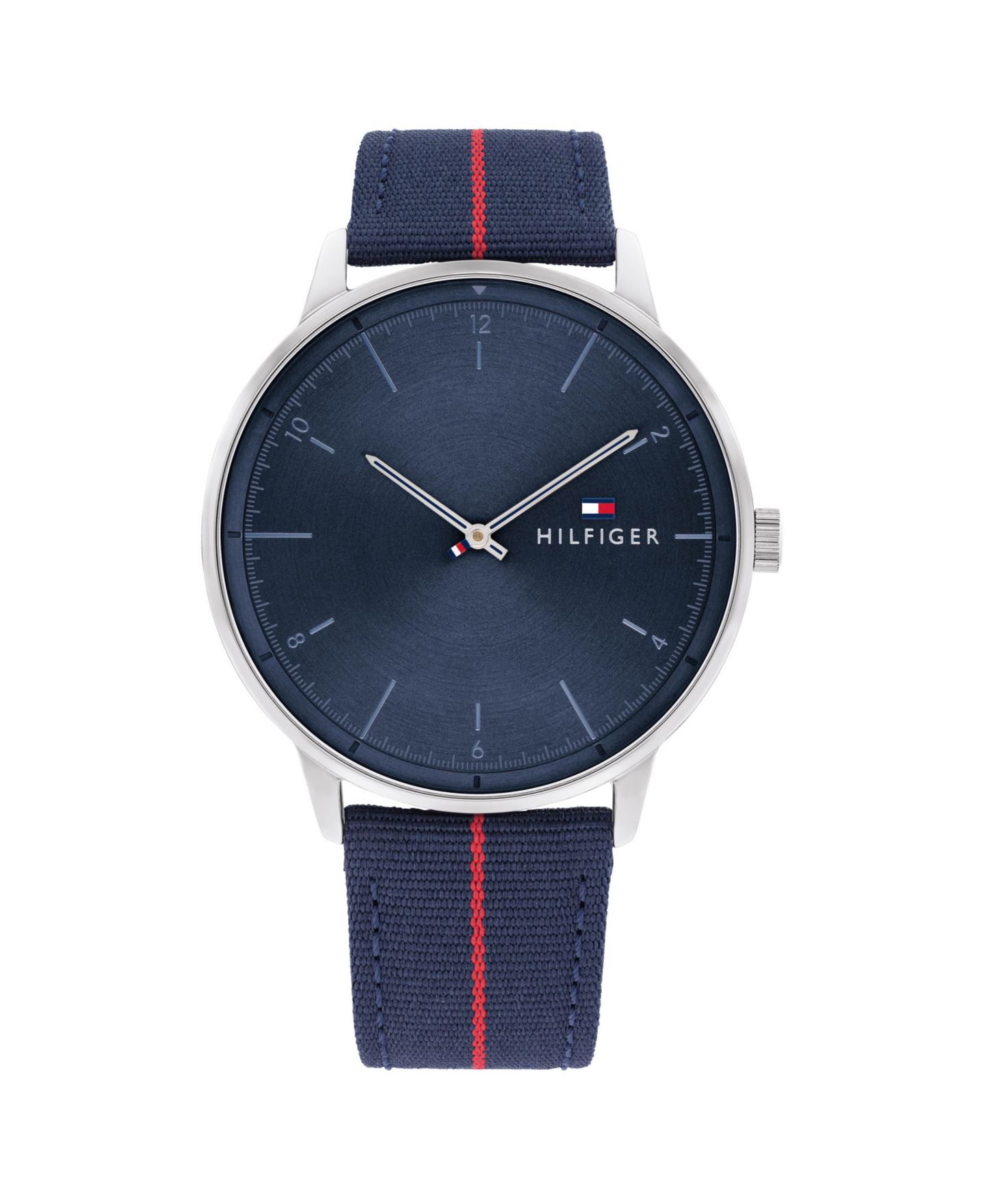 Мужские часы Tommy Hilfiger Navy Nylon Strap Watch 43mm — фото 2