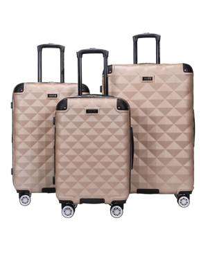 Kenneth Cole Reaction Diamond Tower 3-pc. Hardside Expandable Luggage Set In Rose Champagne