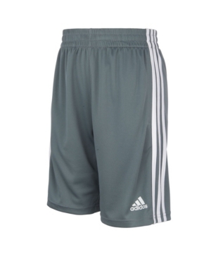 Adidas Originals Adidas Toddler And Little Boys Classic 3-stripes Shorts In Gray Five