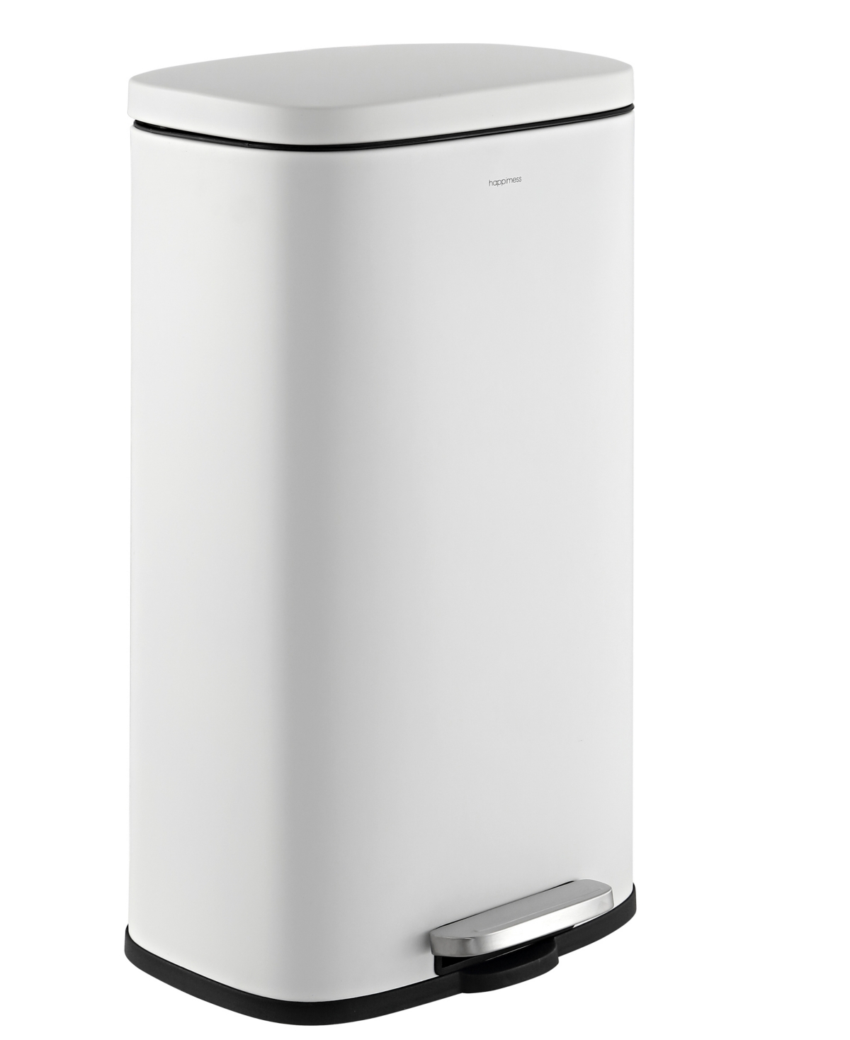 Curtis Step-Open Trash Can - White