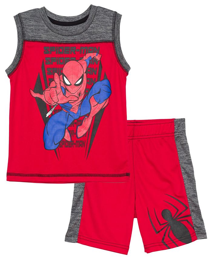 Marvel Toddler Boys Spiderman 2 Piece Set, Assorted, 4T @ NiftyWareHouse