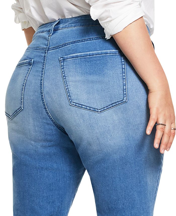 Style & Co Plus Size ButtonFly Bootcut Jeans, Created for Macy's Macy's