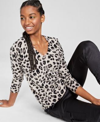 Charter Club - Cashmere Cheetah Sweater