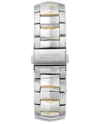 Seiko Men's Solar Chronograph Coutura Two-Tone Stainless Steel Bracelet  Watch 44mm SSC376 & Reviews - All Watches - Jewelry & Watches - Macy's