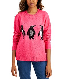Embellished Penguin Sweater, Created for Macy's