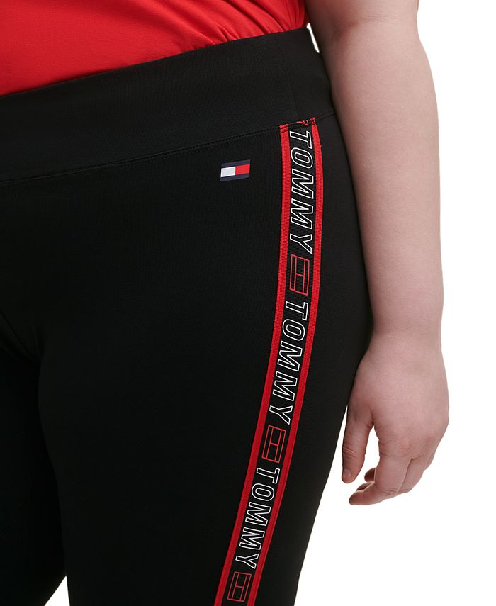 Tommy Hilfiger Plus Size High Rise Side Logo Leggings & Reviews - Pants & Capris - Plus Sizes