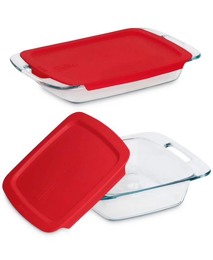 Anchor Hocking Bake and Store Glass Set (16 piece, navy BPA-free lids,  tempered tough, dishwasher safe)