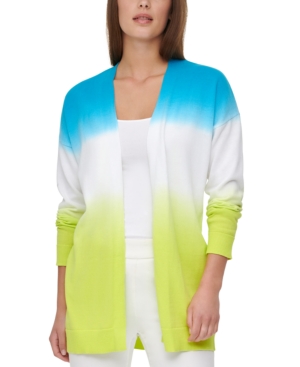 Calvin Klein Cotton Dip-Dyed Long Cardigan