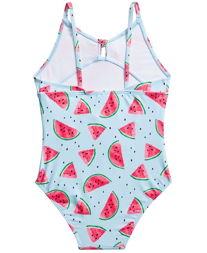Sol Swimwear Little Girls Watermelon-Print Swimsuit - Macy's