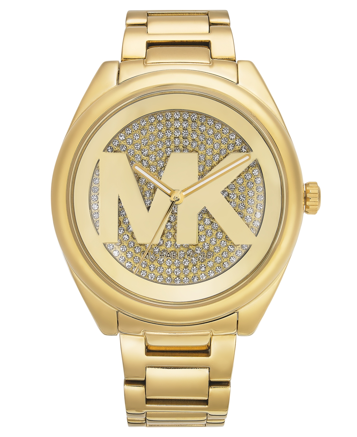 Shop Michael Kors Women's Janelle Gold-tone Stainless Steel Bracelet Watch 42mm