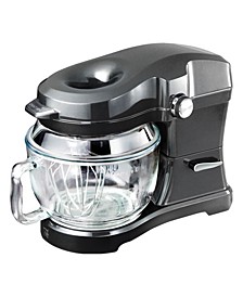 Elite Ovation 5 Qt Stand Mixer, 500W 10-Speed, Pour-In Top, Beater, Whisk, Dough Hook