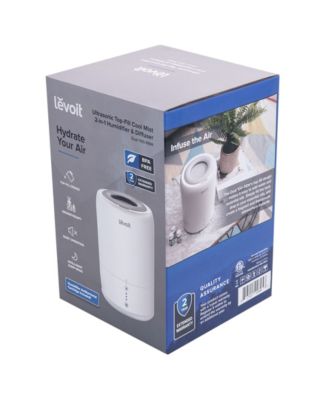 Levoit Ultrasonic Top-Fill Cool Mist 2-in-1 Humidifier Diffuser