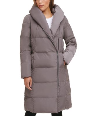 Cole Haan Women's Belted Pillow-Collar Puffer Coat - Macy's