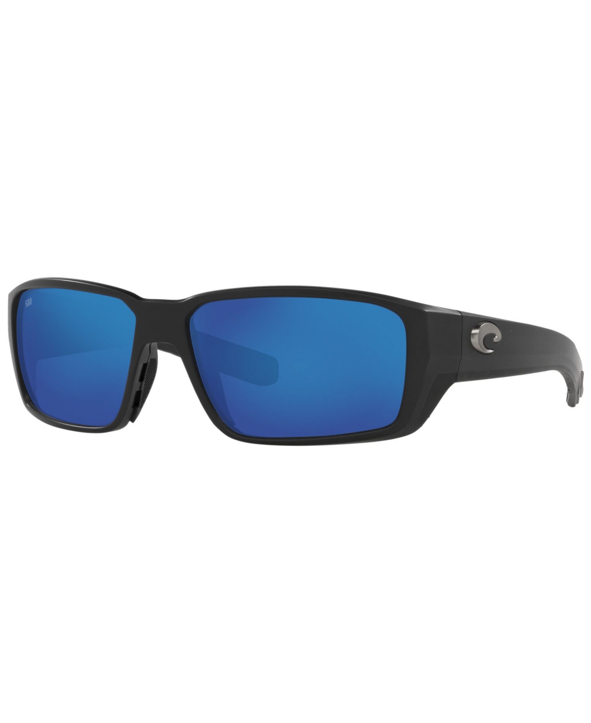 Costa Del Mar Polarized Blackfin Pro Sunglasses, 6s9078 60 In Matte Black,blue Mirror G