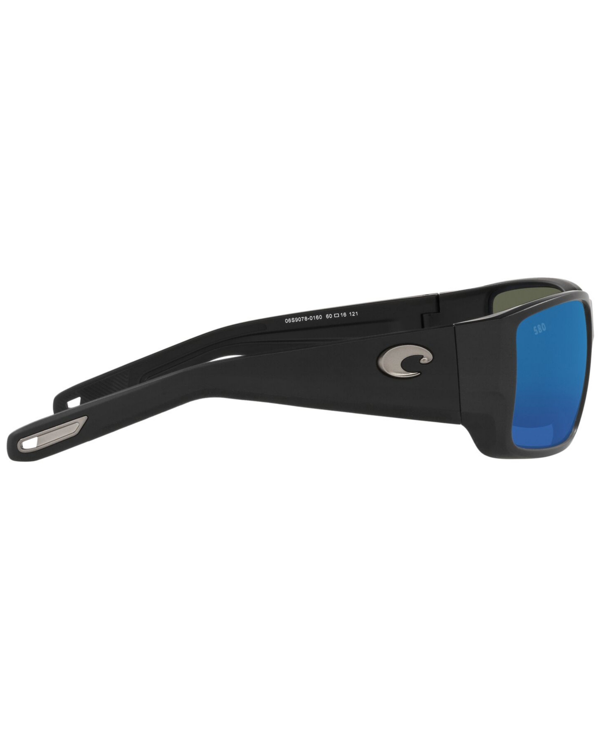 Shop Costa Del Mar Polarized Blackfin Pro Sunglasses, 6s9078 60 In Matte Black,blue Mirror G
