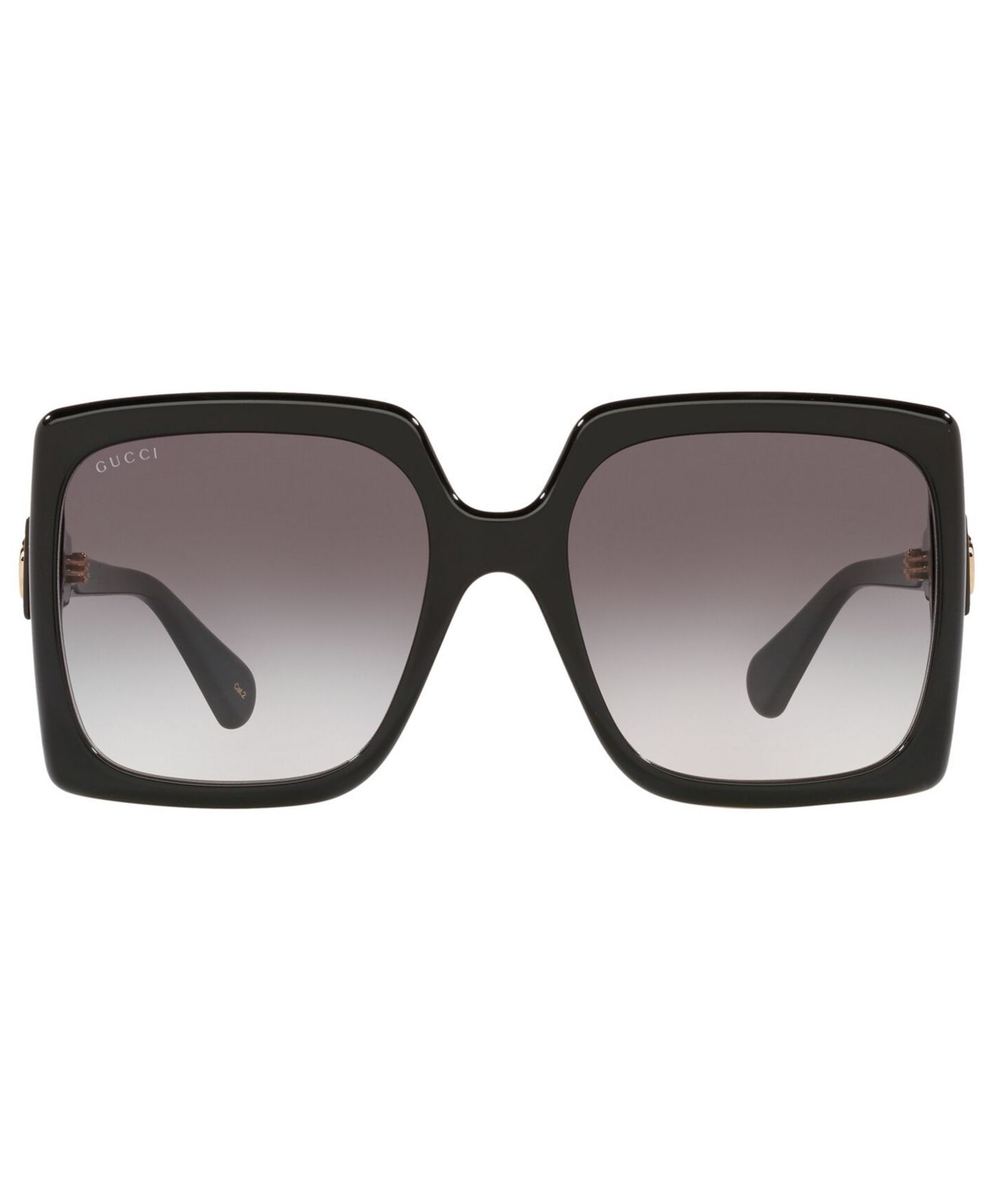 Женские солнцезащитные очки Gucci Sunglasses, GG0876S, цвет: Чёрный / Серый — фото 2