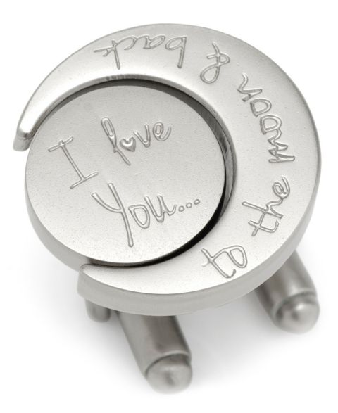 Мужские запонки Ox & Bull Trading Co. Love You to The Moon and Back Cufflinks