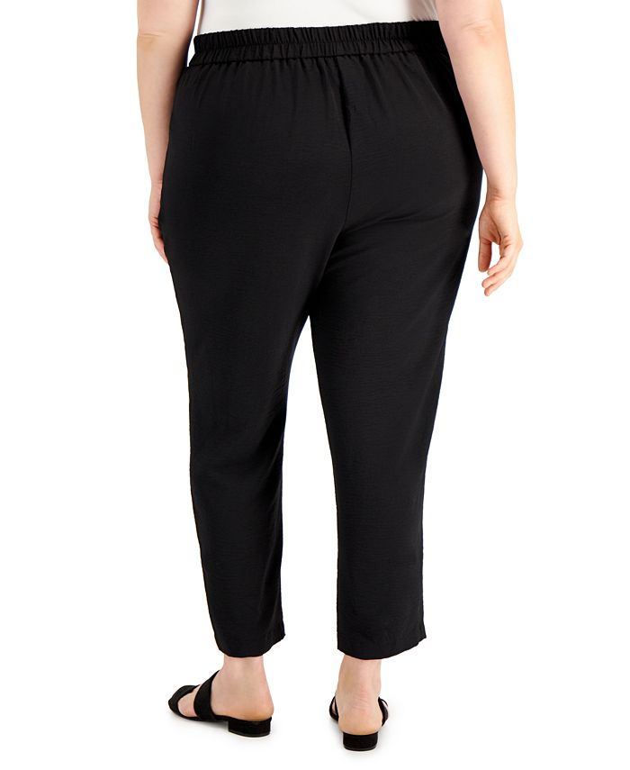 Calvin Klein Plus Size Belted Pants - Macy's