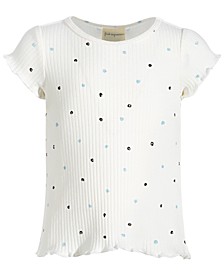 Baby Girls Dot-Print Ruffle Top, Created for Macy's