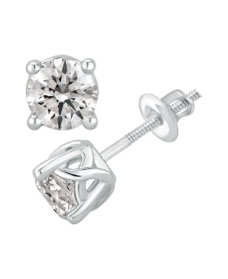 gia certified diamond earrings