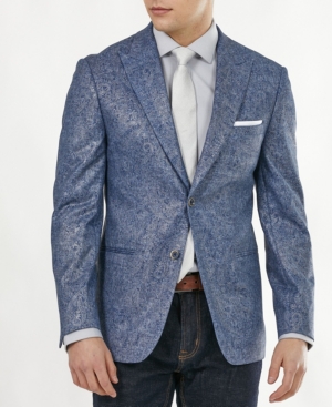 Tallia Men's Paisley Metallic Slim Fit Blazer