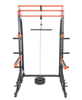 Lat Pull Down Attachment for Power Rack Cages, Up to 360LBs Support
