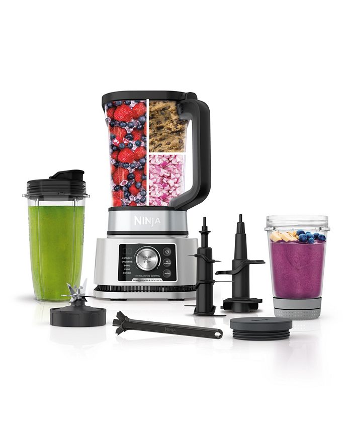 Ninja Foodi Power Blender Processor System With Smoothie Bowl Maker And Nutrient Extractor 4in1 Blender 1400wp Reviews Small Appliances Kitchen Macy S