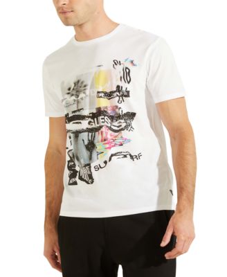 GUESS - Men's Eco Summer Glitch Graphic T-Shirt