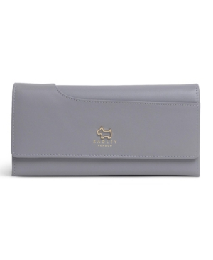 Radley London Large Leather Flapover Matinee Wallet In Fossil