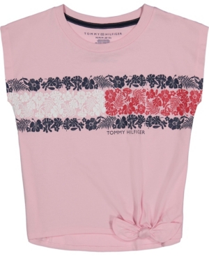 Tommy Hilfiger Big Girls Side Tie T-shirt