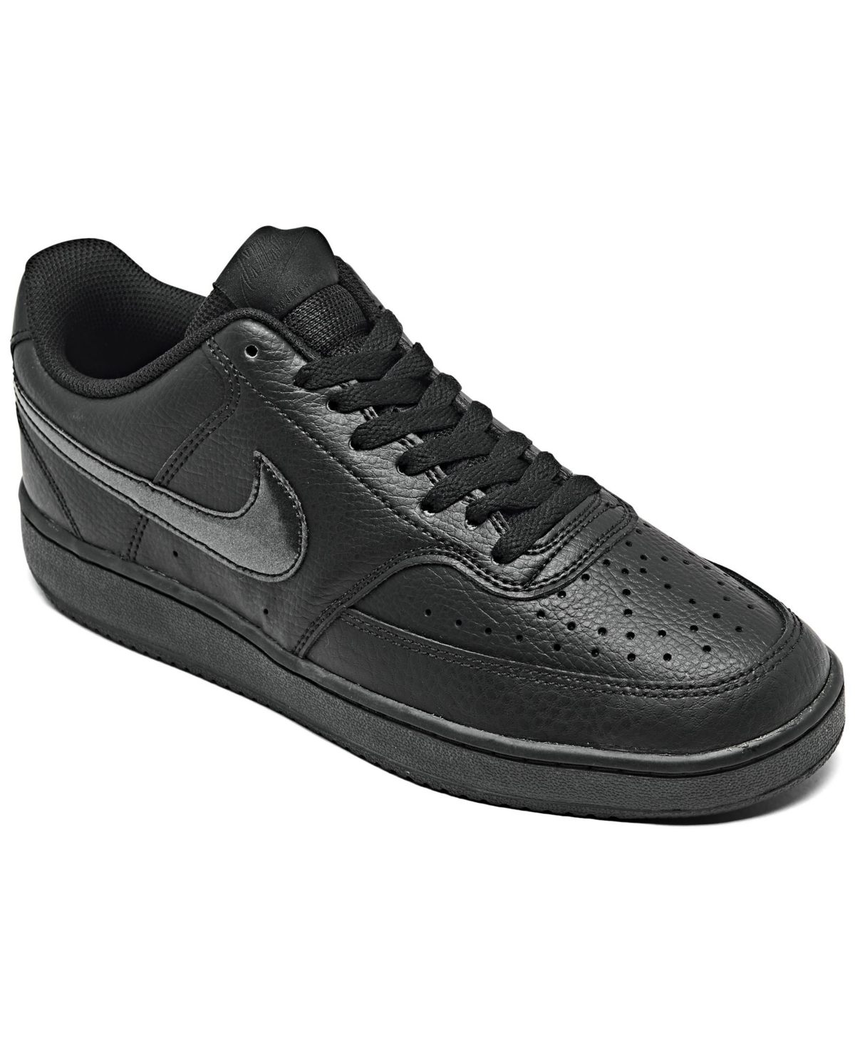 Nike Court Vision Low Casual Sneakers From Finish Line In Black ModeSens