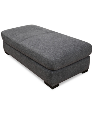 FURNITURE CLOSEOUT! NORLANDER 63" FABRIC OTTOMAN, CREATED FOR MACY'S