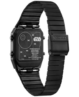 Trench Run Analog-Digital Black Stainless Steel Bracelet Watch 33mm