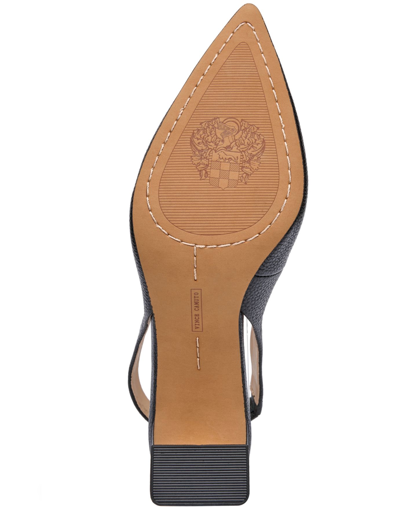Женские туфли Vince Camuto Hamden Slingback Pumps, цвет: Чёрный кожаный — фото 5