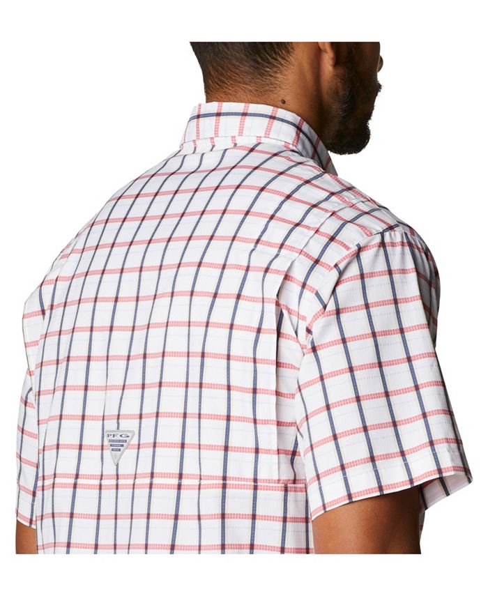 Chemise Columbia PFG Pêche Homme - XL - Plaid Bleu Et Vert - Occasion