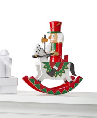 Holiday Lane - 12" Traditional Rocking Horse Nutcracker
