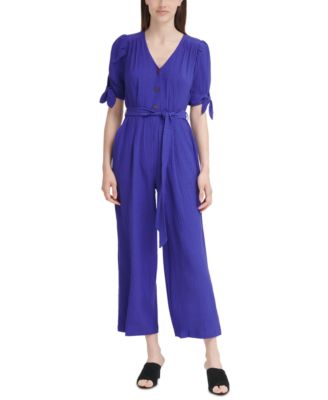 Calvin Klein - Tie-Sleeve Jumpsuit