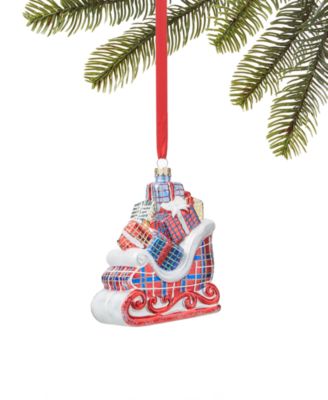 Holiday Lane - All Tarted Up Present-Packed Sleigh Ornament