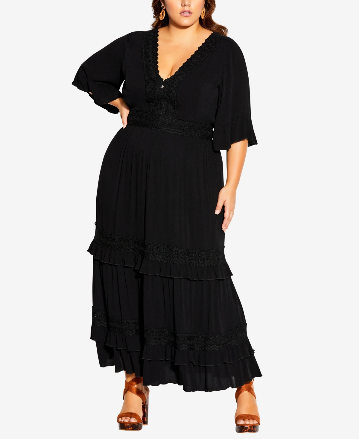 City chic hot sale lace maxi dress
