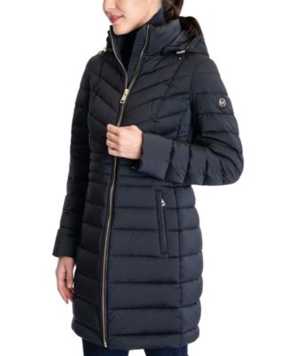 michael kors petite puffer coat