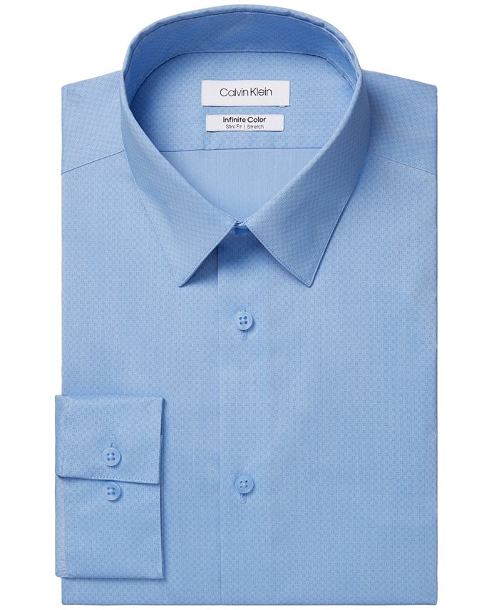 Calvin Klein Men's Infinite Color Slim-Fit Non-Iron Performance Stretch  Cooling Geo Dress Shirt & Reviews - Dress Shirts - Men - Macy's