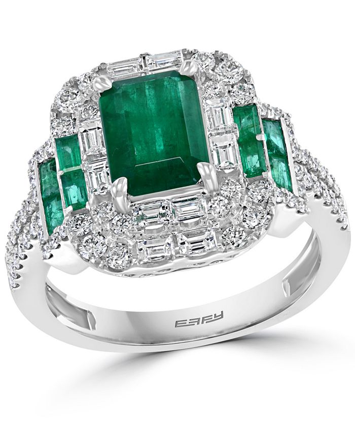 Macy's effy emerald shop ring