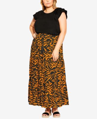 plus size trendy skirts