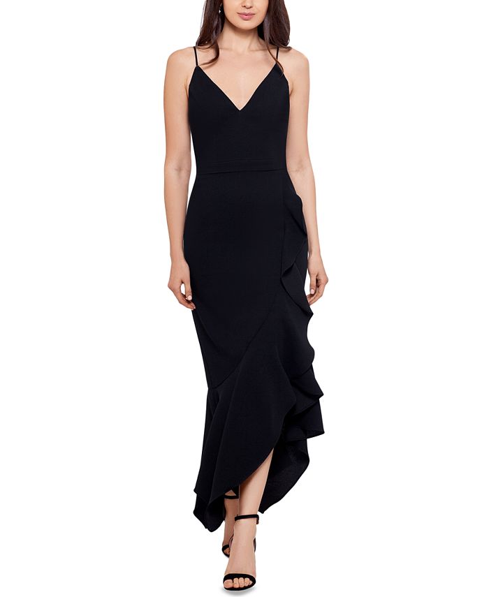 xscape v neck gown