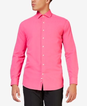 OppoSuits Men's Mr Pink Solid Color Shirt