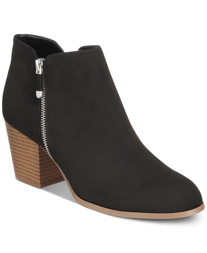 macys block heel booties