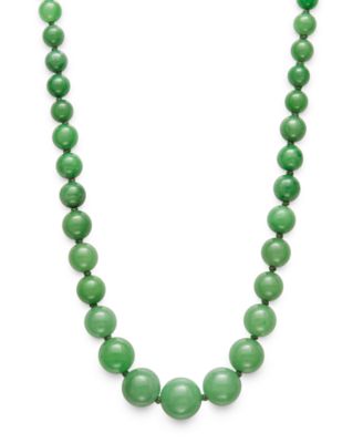 graduated jade bead necklace