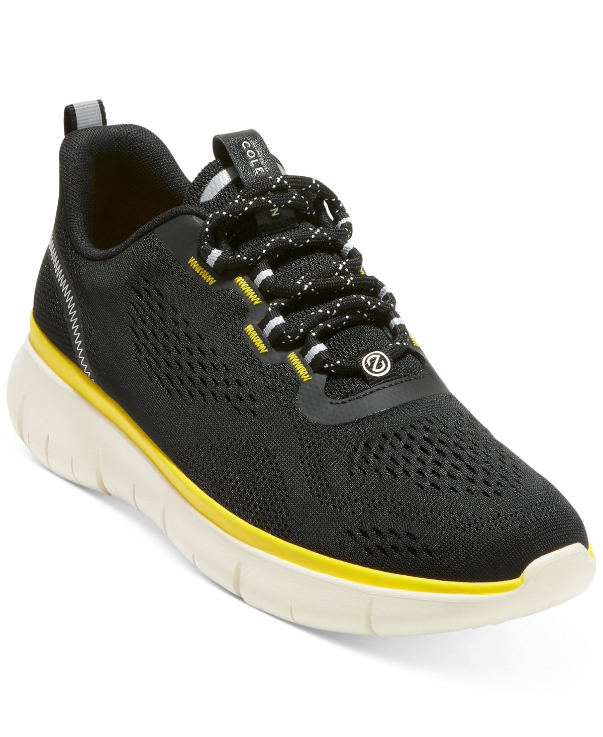 Cole Haan Men's Zerogrand Journey Runner Sneakers Men's Shoes In Blackcyber Yellow ModeSens