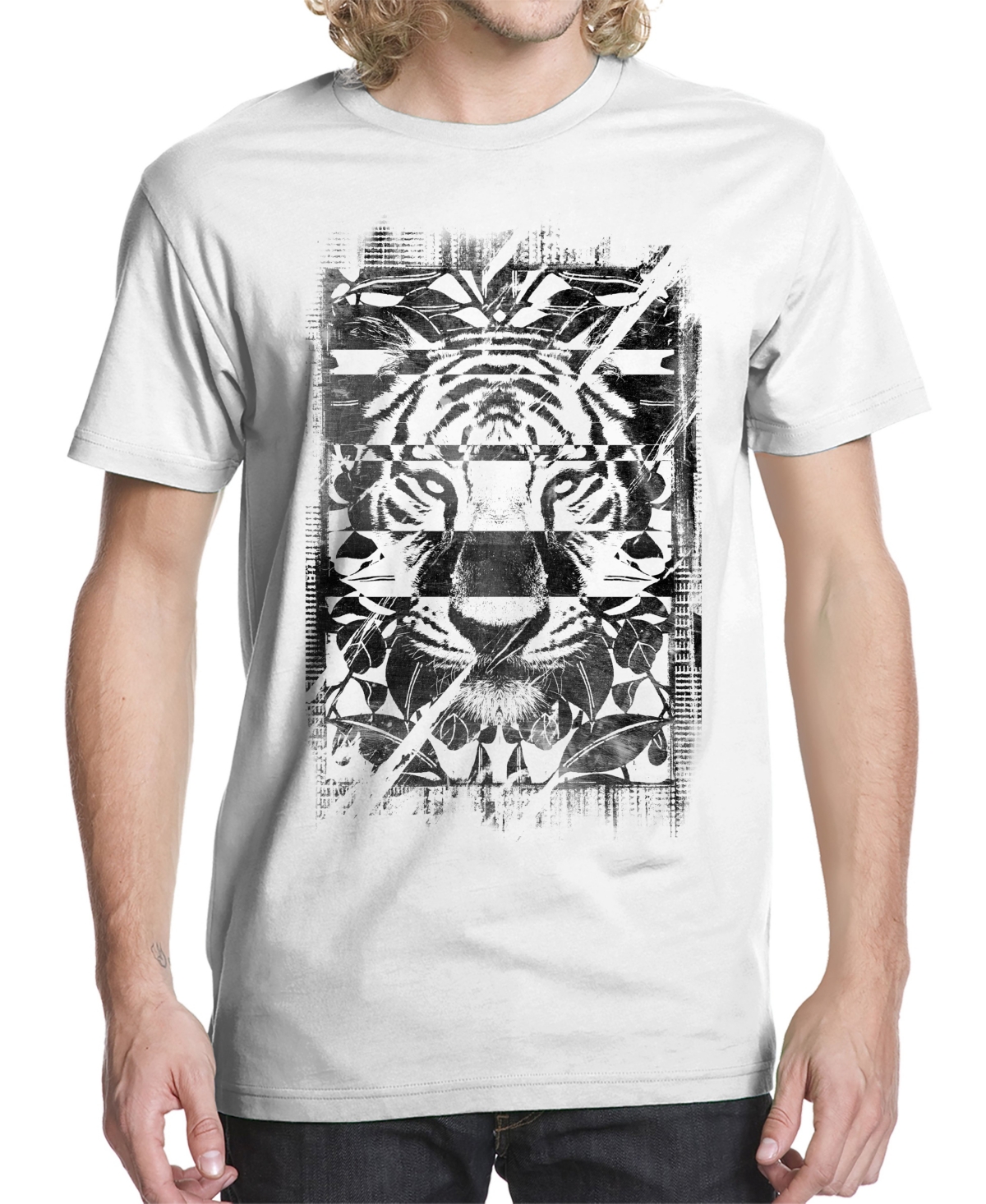 Men's Panthera Botanical Graphic T-shirt - White